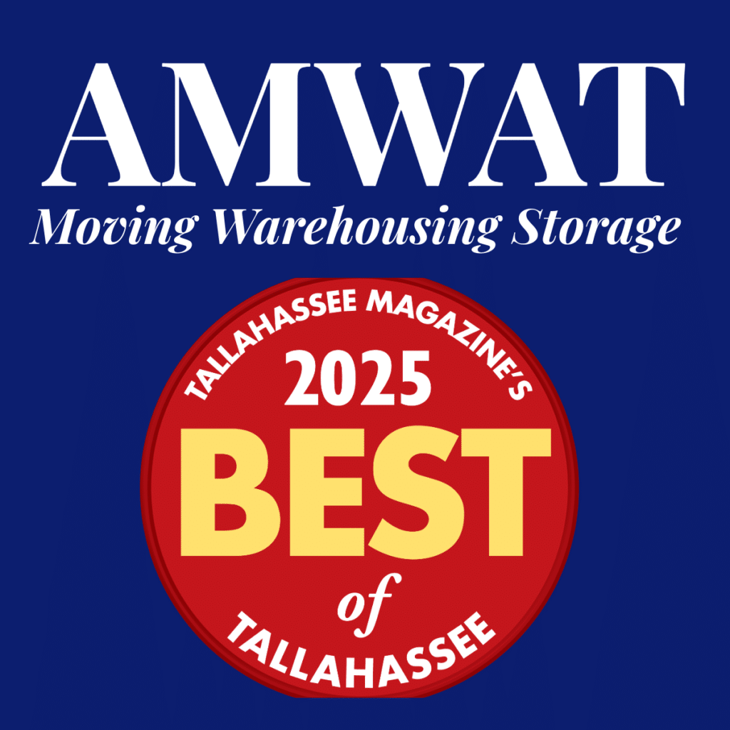 AMWAT Moving Warehousing Storage wins Best of Tallahassee 2025 for Best Moving Services by Tallahassee Magazine